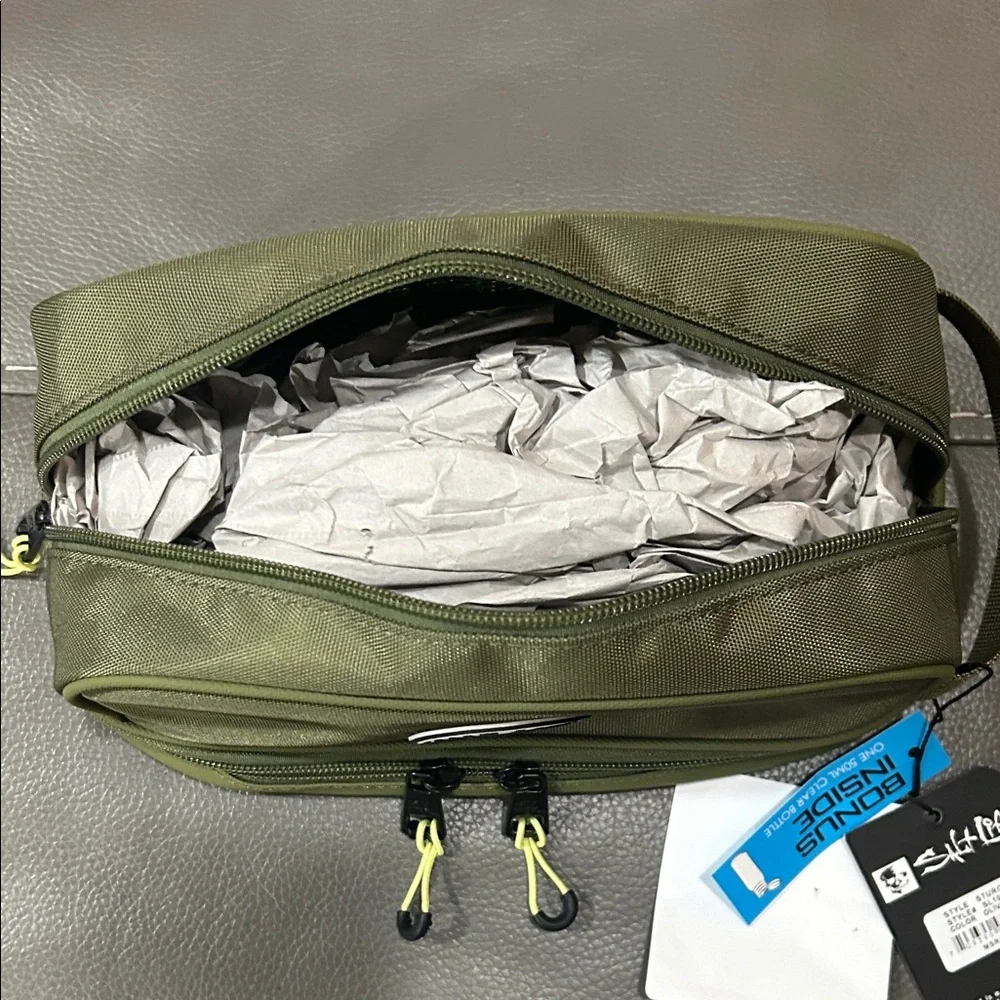 Salt Life Olive Green Men's Bag NWT RETAIL $45 10x5” - Picture 6 of 10